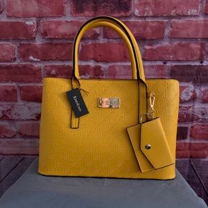 *NEW* Bebe Embossed Aubrey Satchel - Sunflower🌻
